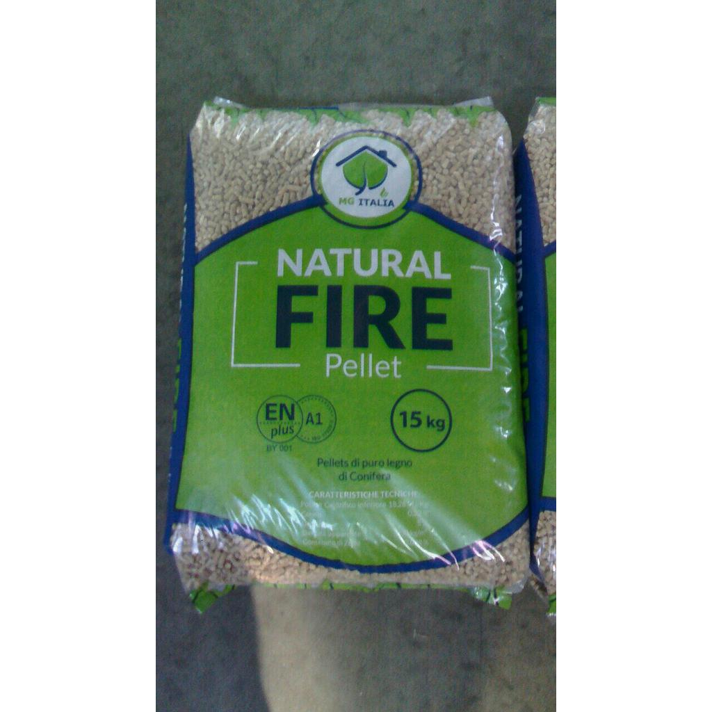 Wood pellets "Natural fire" bag